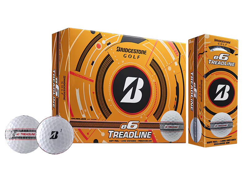 BRIDGESTONE BALL 25X ลูกกอล์ฟ E6 SOFT TREADLINE