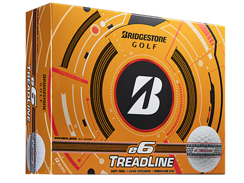 BRIDGESTONE BALL 25X ลูกกอล์ฟ E6 SOFT TREADLINE