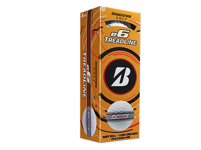 BRIDGESTONE BALL 25X ลูกกอล์ฟ E6 SOFT TREADLINE