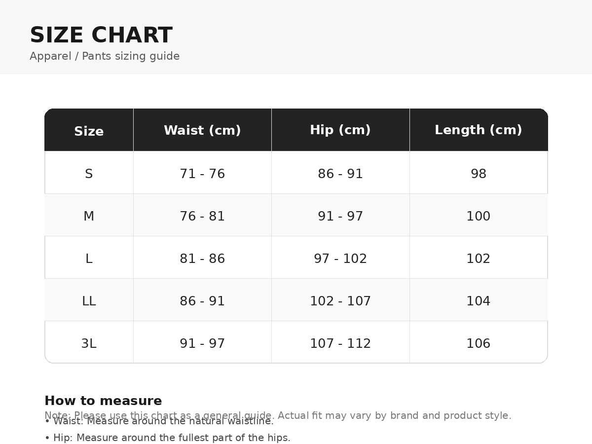 Size Guide